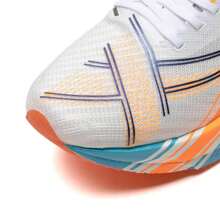 XTEP Men's Running Shoes, Marathon Training Shoes, Rebound Sports Shoes, Carbon Plate Running Shoes, 975119110003, New White/Intelligent Blue/High-Gloss Orange. - Classic White/Smart Blue/High Gloss Orange - View 7