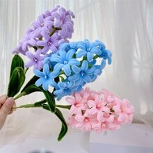 233 件彩色风信子管道清洁花套装 - 婚礼、情人节、母亲节、同学礼物、情人节、节日派对家居装饰的完美组合 - 彩色 - 查看 4