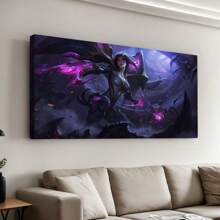 Framed Arcane Anime Poster Poster Jinx And Vi Poster Canvas Prints Battle Of The Two Cities Wall Art For Home Office Living Room Decorations - Framed - View 2