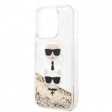 Karl Lagerfeld Funda Karl Glitter K&c Para iPhone - Dorado - Ver 6