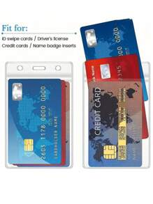Medicare Card Holder Beschermhoezen, Transparante PVC Waterdichte Medische/Creditcard, Zakelijke/Sociale Zekerheidskaart Beschermhoes - Transparante Vinyl Plastic Hoezen Voor Verzekeringen & Sociale Zekerheid Metro & Licentie Of Creditcards