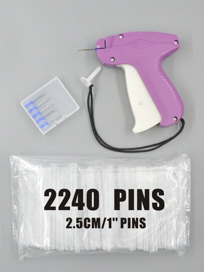 1 Set Tagging Gun Kit-1 Tagging Gun For Clothing,5 Price Tag Gun Needles,2240 Tag Pins.Price Tag Attacher Gun For Garment And Retail,DIY Apparel Tagging For Garment Price Tags