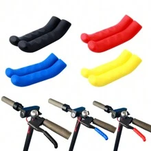 2pcs Electric Scooter Bicycle Brake Lever Grip Protector Cover, Non-Slip Silicone Sleeve Universal Brake Protection Handle Cover For Xiao Mi M365 Pro 2 1S Scooter, Cycling, Road Bike MTB Mountain Bikes