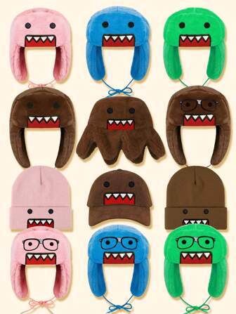 1st schattige oorklep cartoon borduurwerk polyester unisex Leifeng hoed, herfst/winter