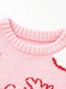 Balabala Baby Red Fleece Set, Warm And Festive Lunar New Year Wear - Red and White - View 6