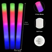 40/42pcs LED Foam Light Stick 5 LED Light 3 Flicker Mode, Glow, Perfect For Valentine's Day, Easter, Weddings, Carnivals, Concerts, Camping, Sporting Events, Bedrooms, Hotels, Parties,Graduation Decorations
