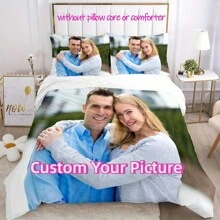 Conjunto de Capa de Edredom Personalizada com Fechamento de Zíper - Conjunto de Roupa de Cama em Poliéster de Impressão Digital com 2 Fronhas, Resistente a Rasgos, Lavável em Máquina, Presente Personalizado - Sem Edredom, Tema de Desenhos Animados Lavável, Leve, Respirável, Aconchegante, Confortável, Quente, Suave, Personalização Simples, Única, Presente Ideal para Ele, Presente Ideal para Ela, Presente Ideal para Namorado, Presente Ideal para Namorada, Presente Ideal para Pai, Presente Ideal para Mãe, Presente Ideal para Amigos, Presente Ideal para Família , Dela, Namorado, Namorada, Pai, Família, Mãe, Amigos para Aniversários, Formatura, Inauguração da Casa, Casamentos, Aniversários Sofá, Cama, Carro, Sala de Chá, Quarto, Sala de Estar