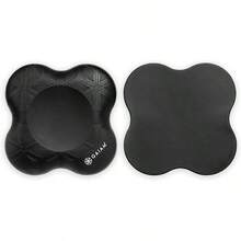 Yoga Knee Pads (Set Of 2) - Yoga Props And Accessories For Women/Men Cushions Knees And Elbows For Fitness, Travel, Meditation, Kneeling, Balance, Floor, Pilates Halloween Christmas New Year - 黑色 - 查看 3