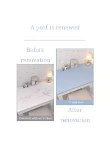 1 Roll Of Matte Multi-Color Tear-Off And Pastable Dormitory Wallpaper, Thick Waterproof Self-Adhesive Wallpaper, Suitable For Kitchen Countertops, Cabinets, Wall Decoration - Multicolor - View 4