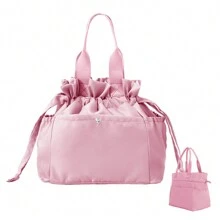 Lunch Bag Women Reusable Insulated Lunch Bag Stain-Resistant, Large Capacity Lunch Box For Women Perfect For Office, Picnic, Outdoor Reusable Blue Insulated Tactical Lunch  Bag Insulated Tactical - 粉色 - 查看 2