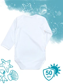 BABY BODYSUIT UV50+ PROTECTION - White - View 2