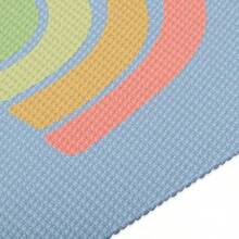Esterilla de yoga para niños, esterilla de ejercicio, yoga para niños con estampados divertidos - tiempo de juego para bebés, niños pequeños activos y tranquilos y niños jóvenes (60 L x 24 x 3mm de grosor) - Estrellas del arcoíris - Ver 4