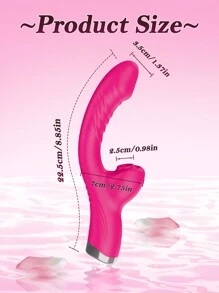LIKETHAT Vibrador sexy con succión del clítoris, estimulación del punto G y la clítoris, 2 en 1 con 10 velocidades de vibración para la masturbación femenina