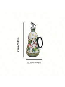 Ceramic Oil Pot Household Anti Hanging And Leak Proof Vegetable Oil Bottle Kitchen Heat-Resistant Peanut Oil Soy Sauce Olive Oil Bottle Vinegar Pot