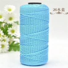 2 Pcs 1.5mm X 240 Yards Nylon Mesh Cord, 2 Pieces Set, Versatile Crafting Yarn Suitable For Knitting, Crochet, Hats, Bags, Wallets, Shoes, Plant Hangers, 100% Nylon, Multi-Color Options