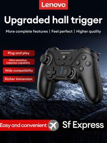 Lenovo 联想 P01 黑白游戏控制器，低延迟，高精度操纵杆，TURBO 灵敏控制，霍尔效应传感器，3 档调节，有线游戏手柄兼容 Switch、电视、Android - 彩色 - 查看 3