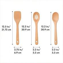Grips 3- Piece Wooden Utensil Set