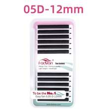 FADVAN Fadvan Easy Fanning Eyelash 0.05/0.07/0.10 C/D 9-17mm 15-20mm Mix Extensions Blooming Eyelashes Flare Eyelashes Russian Volume Auto Fan Eyelashes Natural Cilia Silk Lashes ,Natural, Lash Tech Supplies