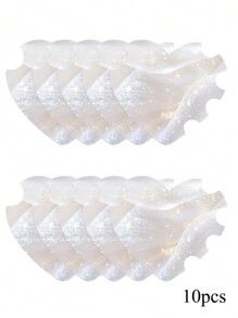 10 件心形指甲圆盘美甲展示卡手工指甲摄影道具纸板按压式指甲沙龙配件美甲技术道具指甲自拍展示板适合美甲师 - 彩色 - 查看 11