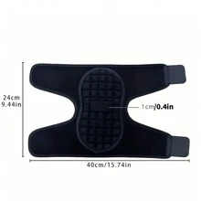 1pc- Adjustable Compression Elbow Brace Pad, Breathable Thickened Sponge, Open Wearing Elbow Pad For Fitness, Volleyball, Basketball, Dancing, Tennis, Arm Brace Pad, Elbow Support Band For Men & Women ( Black,Weight:40-90kg) - Black - View 7