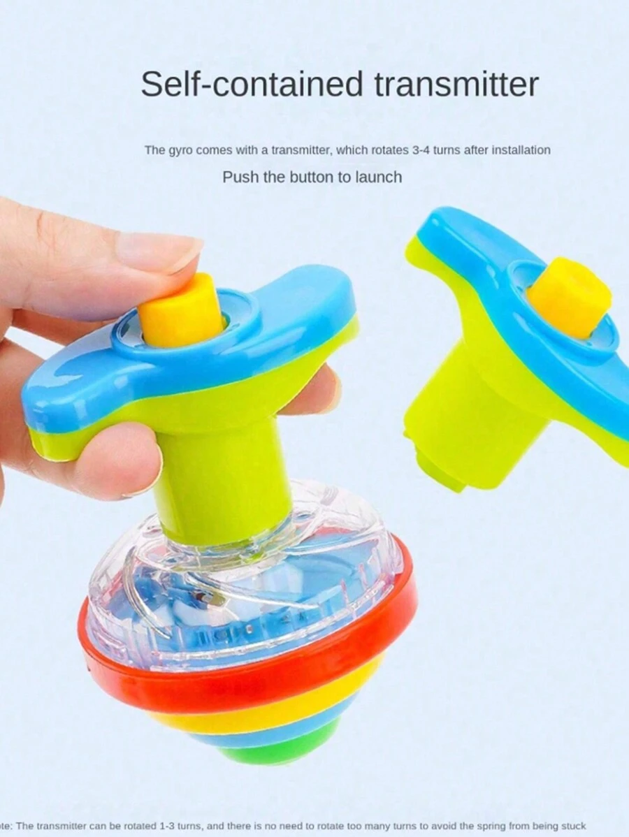 1 件有趣的 LED 音乐陀螺玩具、闪光旋转陀螺玩具、发光音乐旋转玩具、黑暗派对用品、生日礼物、圣诞礼物（部分零件颜色随机）