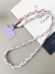 Correa para teléfono trenzada de moda, correa ajustable universal para estuche de teléfono, para regalos de mujeres, familia, amigos, cumpleaños, vacaciones, accesorio para teléfono