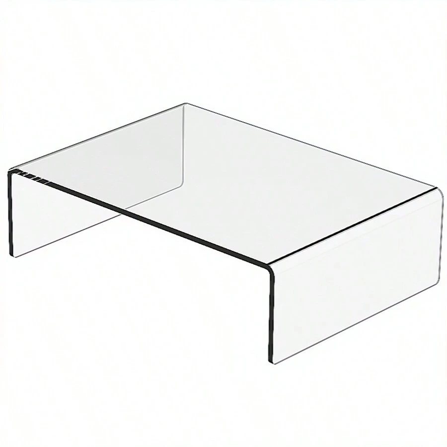 Base acrílica para monitor de computadora, de regreso a clases - TRANSPARENTE - Ver 1