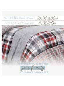 Bedspreads Bedding Set (1 Bedding Set And 2 Bedding), 200x200 Cm, Comfortable, Breathable, Ideal For Bedrooms - Red - View 4