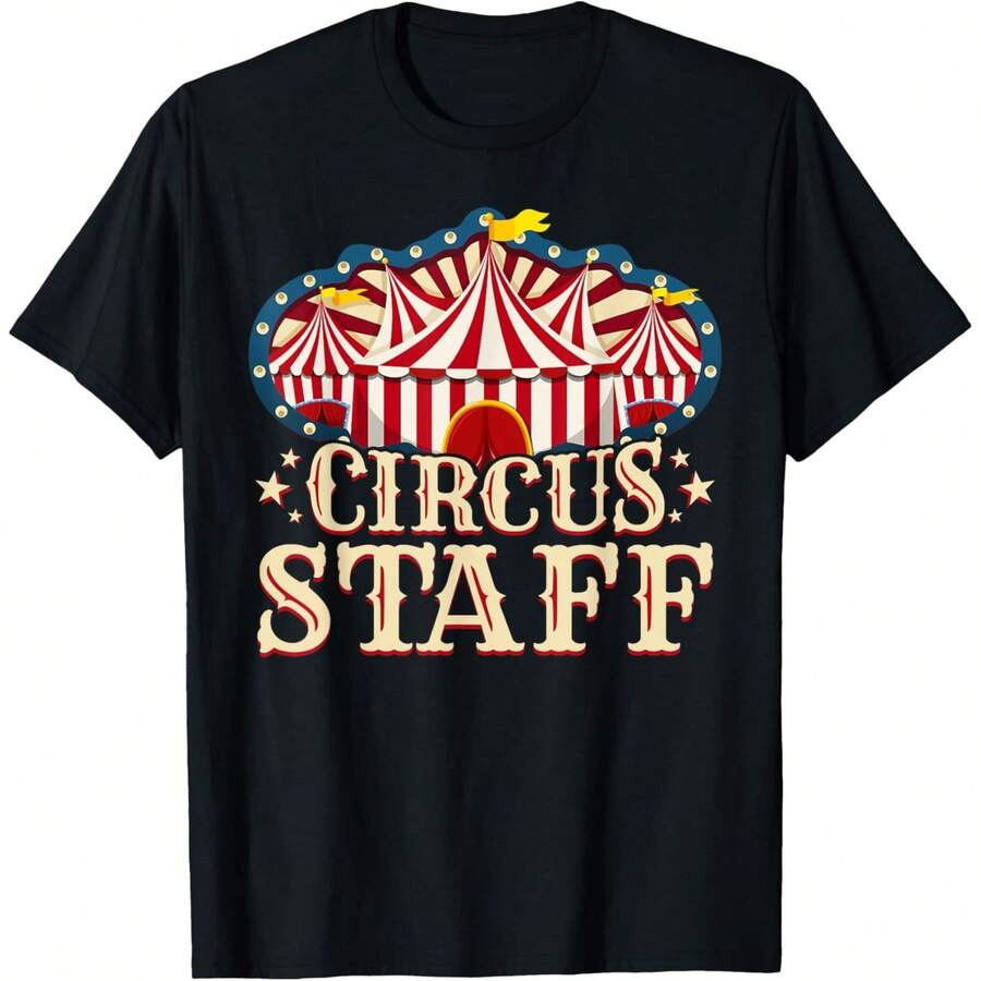 Circus Staff Shirt - Circus Party Shirt - Circus Staff T-Shirt - màu đen - Xem 1