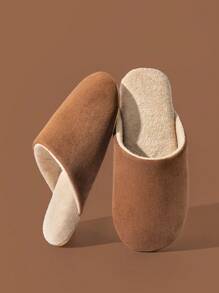 Women's Slippers Autumn&Winter Fur Indoor Bedroom Comfortable Ladies Shoes Soft Home Female Floor Slippers Indoor Anti-Skid Silent Flat Men Slippers Warm Fuzzy Slides For Couples