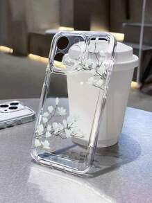 Funda para teléfono con diseño de flores, funda protectora transparente con diseño de flores pintadas a prueba de caídas compatible con iPhone 16/15 XR/7/8, iPhone 15 Pro Max/12 Pro Max/13 Pro Max/14 Pro Max, 13 14 11 12p 14 11p 12p XS XR/78 P 78GES2, Galaxy S24, A03s, A03 Core, A04, A12, A13, A14, A21s, A22, A23, A24, A32, A33, A34, A51, A52, A53, A54, A71, A72, A73, S20 FE, S21, S22, Redmi 9, Redmi 9A
