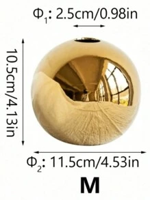 Vaso sferico dorato di lusso leggero adatto per il soggiorno, lo studio, la scrivania dell'ufficio, la decorazione dell'ingresso, fiori freschi nel vaso, decorazione per matrimoni, centrotavola, decorazione da tavolo, festa