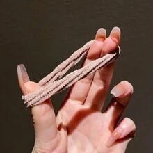 100个/50个 女孩混色简约发圈发饰，加厚弹力防滑马尾发圈，简约时尚彩色发型配饰，高弹力家居浴室装饰秋季装饰返校季发饰 - 彩色 - 查看 4