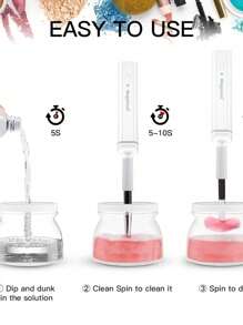 Makeup Brush Washer Washes And Dries Brushes Makeup Cleaner Washer - 彩色 - 查看 8