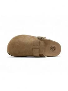 Women's Comfortable Versatile Slip-On Slippers, Suitable For Home, Vacation, Casual Wear, Spring/Autumn - Khaki - View 3