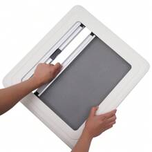 YUNRUX Okno uchylne do kampera 450x500mm, okno boczne do kampera, okno uchylne do kampera, okno do kampera - Czarne - Zobacz 10