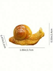 5/10pcs Mini Snails, Micro Landscape Succulent Plant Snails Trinkets Cute Animal Resin Handicraft Decoration, Courtyard Garden Decoration, Resin Crafts - Multicolor - View 9