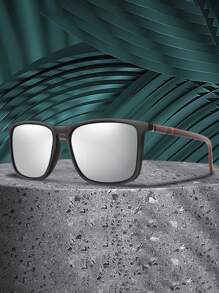 TAMWY 时尚偏光方框眼镜，男士运动眼镜，理想的父亲节礼物选择 - 多色 - 查看 5