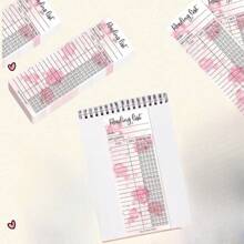 2/5/10pcs Bookmark Reading List, Reading List Book Mark, Library Card Book Tracker For Book Tracker Notecards Gift Student Lover Readers Prize Teacher School Bookworm Book Accessories Pink School Supplies,Back To School - Flower Bookmarks - View 2