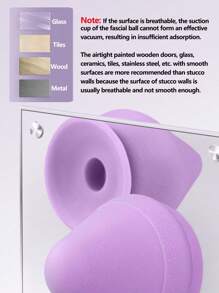 1个紫色/蓝色/粉色粘性筋膜球 - 紫色 - 查看 4