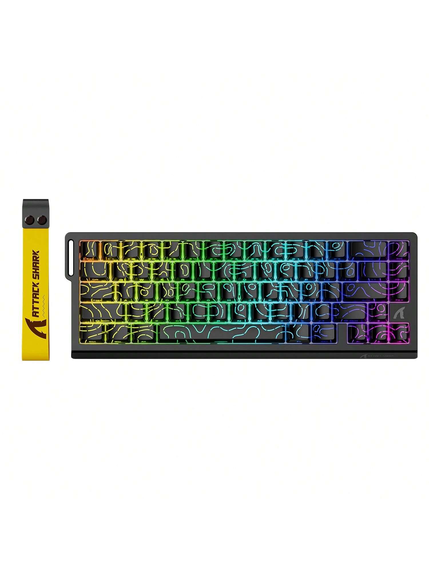 لوحة مفاتيح ألعاب سريعة جدًا ATTACK SHARK X68 HE 8...