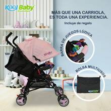 Carriola de bastón para Bebé  CAR-104 - Rosa - Ver 6
