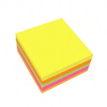 1/5/10/Books Sticky Notes 3x3 In 100 Sheets/Pad, Self-Sticky Note Pads, 5 Bright Colors Super Sticky Pads - Easy To Post For School, Office Supplies, Desk Accessories(Five Colors In One)