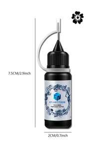2 瓶果汁纹身墨水，人体彩绘皮肤绘图持久 7-10 天，兼容纹身模板，适合男性和女性，半永久性防水仿纹身果汁 - 彩色 - 查看 9