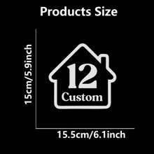 定制乙烯基垃圾桶贴纸 - 带有门牌号和街道名称的个性化贴纸，户外防水，可轻松撕下并粘贴在多个表面上 - 彩色 - 查看 20