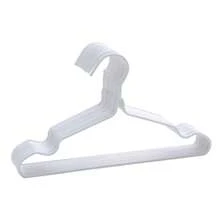 Perchas antideslizantes para ropa, engrosadas con ranura para el hombro, Estante Multiusos Para Secar Ropa, Ideal para Tus prendas, Cubierto Completo - Blanco - Ver 1
