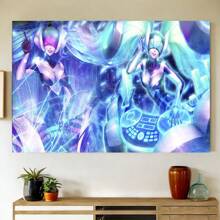 Framed Arcane Anime Poster Poster Jinx And Vi Poster Canvas Prints Battle Of The Two Cities Wall Art For Home Office Living Room Decorations
