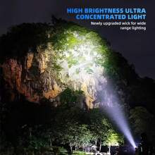 PHILIPS 1 szt. Latarka ładowana przez USB Mocna latarka o bardzo długim promieniu Przenośne domowe światła LED z 4 trybami oświetlenia Przetrwanie na świeżym powietrzu Oświetlenie zewnętrzne Awaria zasilania Światła awaryjne Do pracy w terenie, oświetlenie drogowe, piesze wędrówki, wspinaczka, prezenty na Święto Dziękczynienia i Boże Narodzenie