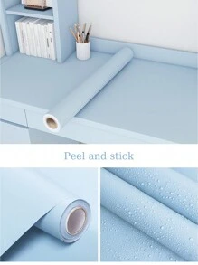 1 Roll Of Matte Multi-Color Tear-Off And Pastable Dormitory Wallpaper, Thick Waterproof Self-Adhesive Wallpaper, Suitable For Kitchen Countertops, Cabinets, Wall Decoration - Multicolor - View 11