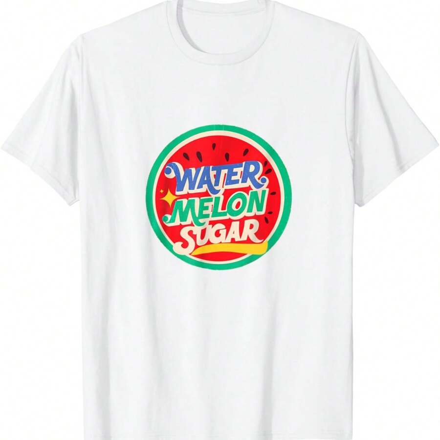 Twinkling Kdrama Watermelon T-Shirt. - 白色 - 查看 1